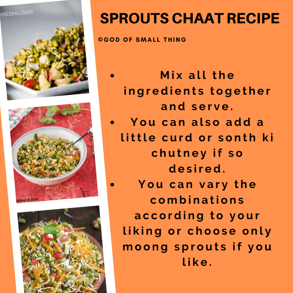 Indian Breakfast Recipes sprouts
