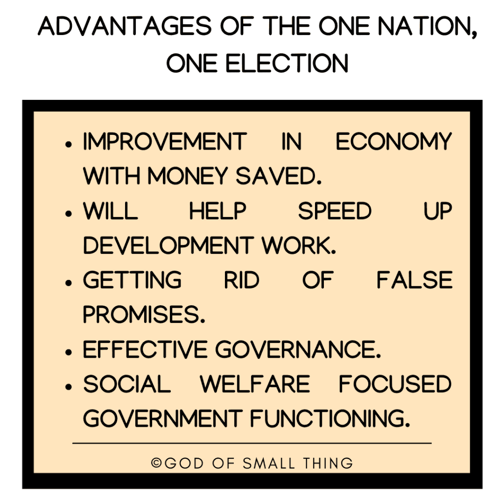 Advantages of One nation one election