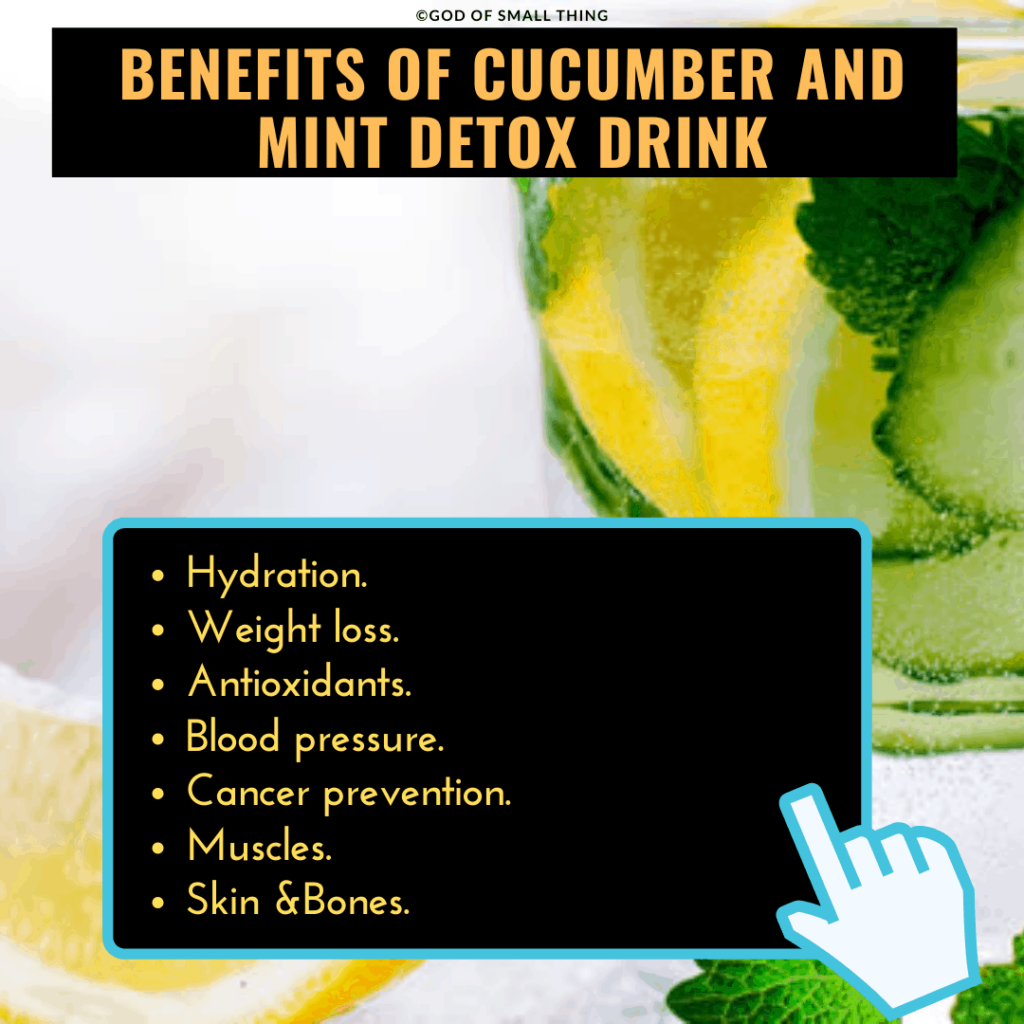  Ways to detoxify your body at home: Cucumber and Mint Detox Drink 