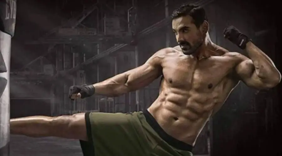 John Abraham six pack abs