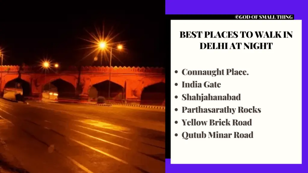 best places to walk in delhi at night