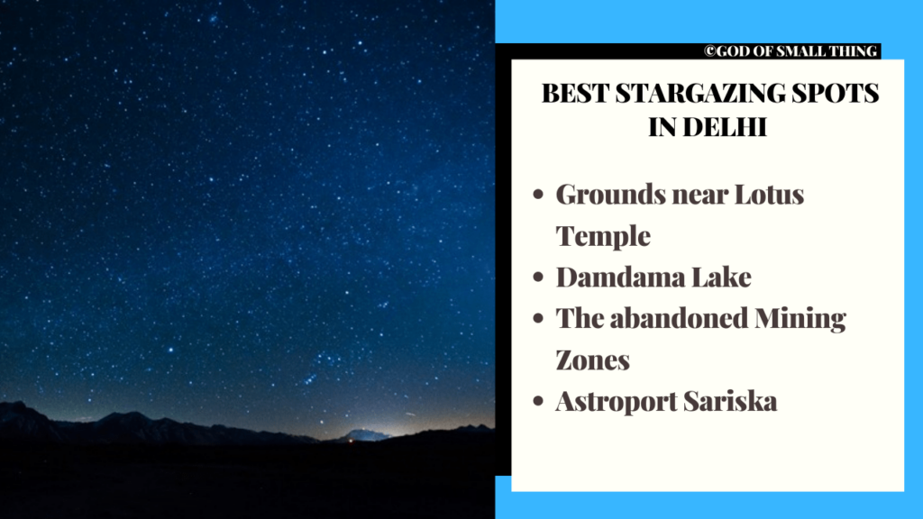 best stargazing spots in Delhi