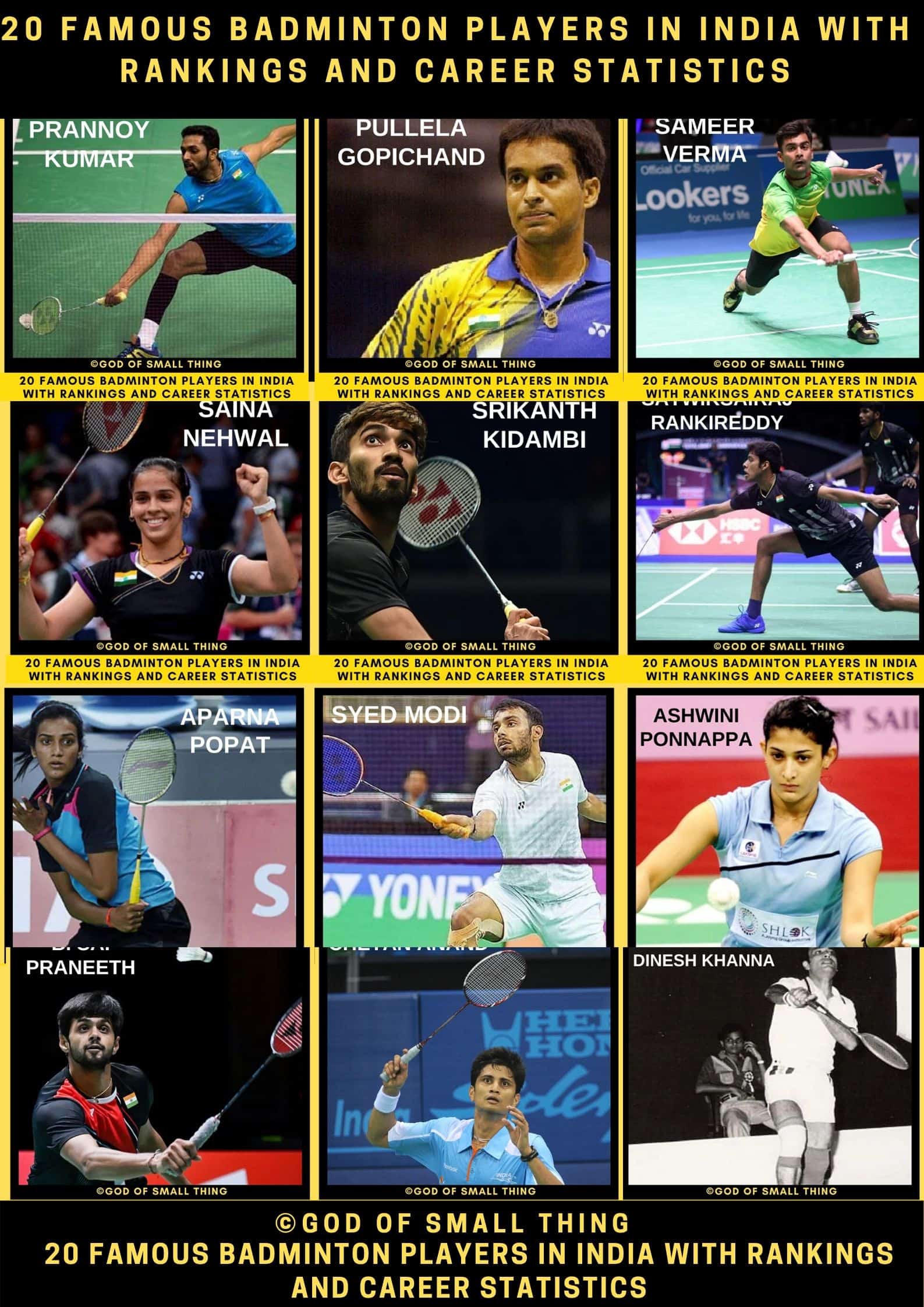 Best Badminton Players in India
