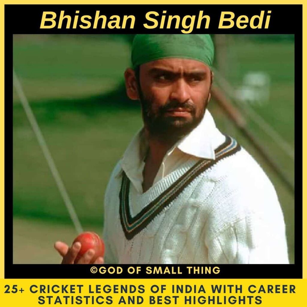 Best Cricketers of India Bhishan Singh Bedi