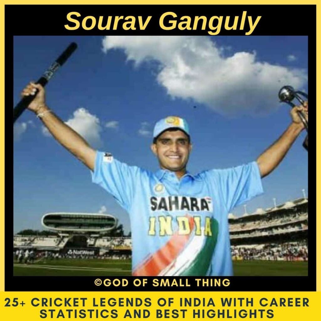 Best Cricketers of India Sourav Ganguly