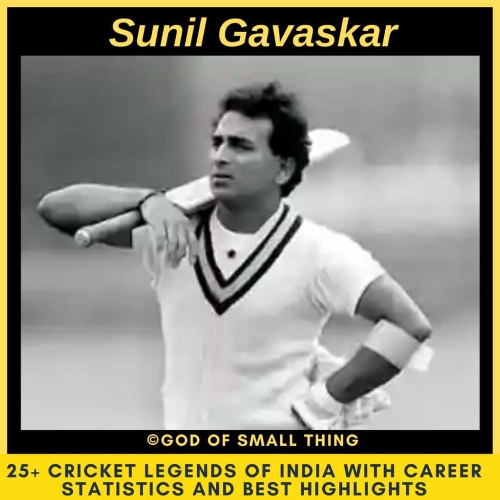 Best Cricketers of India Sunil Gavaskar