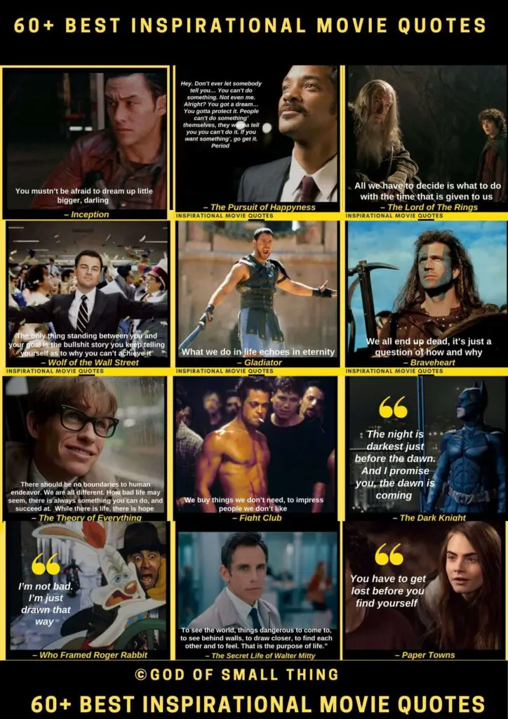 Best Inspirational movie quotes