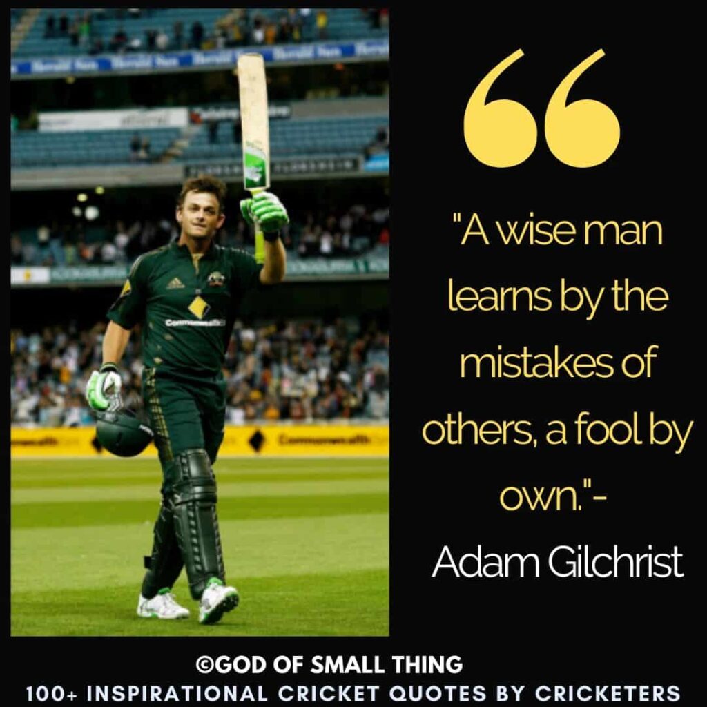 Inspirational Cricket Quotes by cricketers