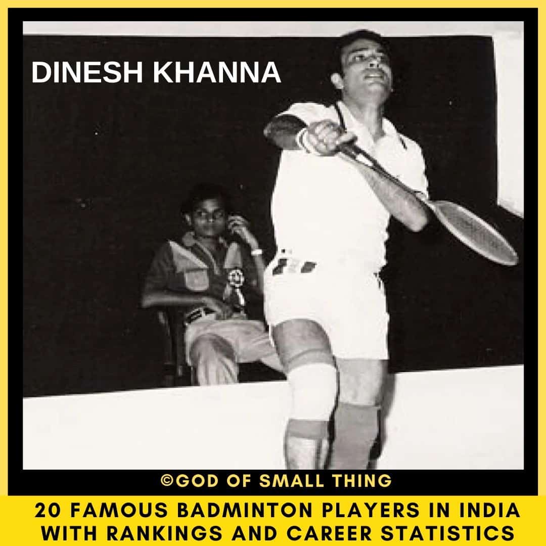 famous badminton players in India Dinesh Khanna