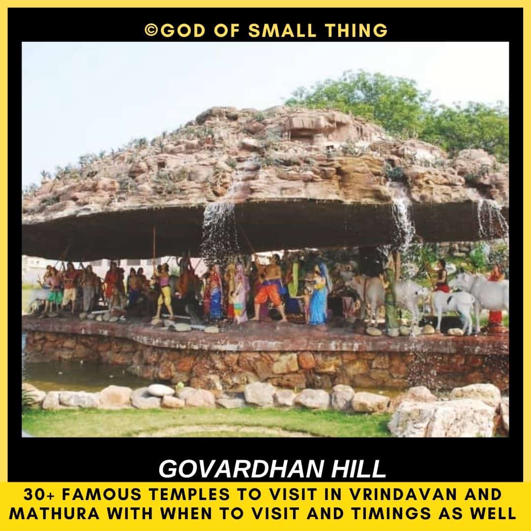 Places to Visit in Mathura temples in vrindavan Govardhan hill