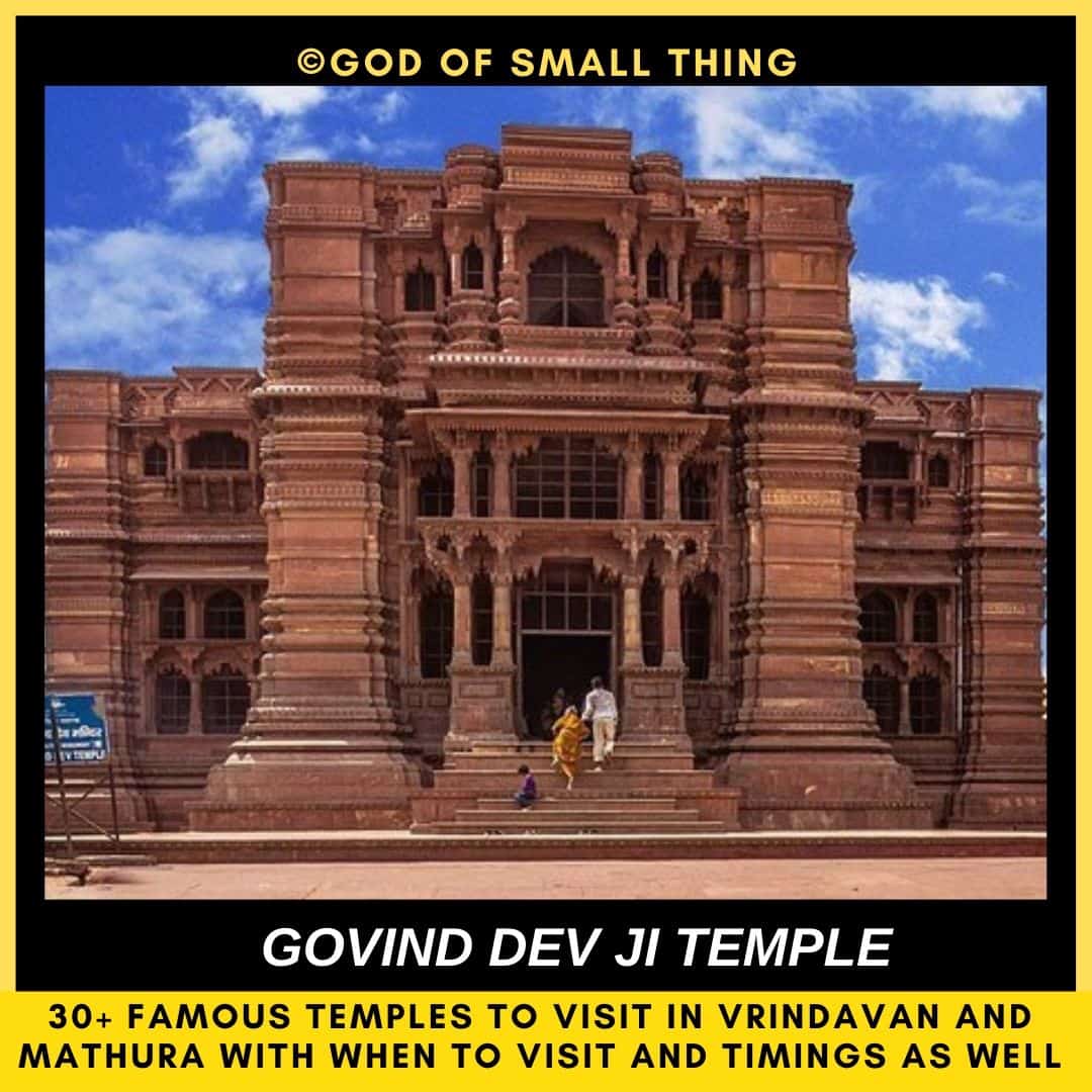 Places to Visit in Vrindavan Govind Dev ji temple Vrindavan