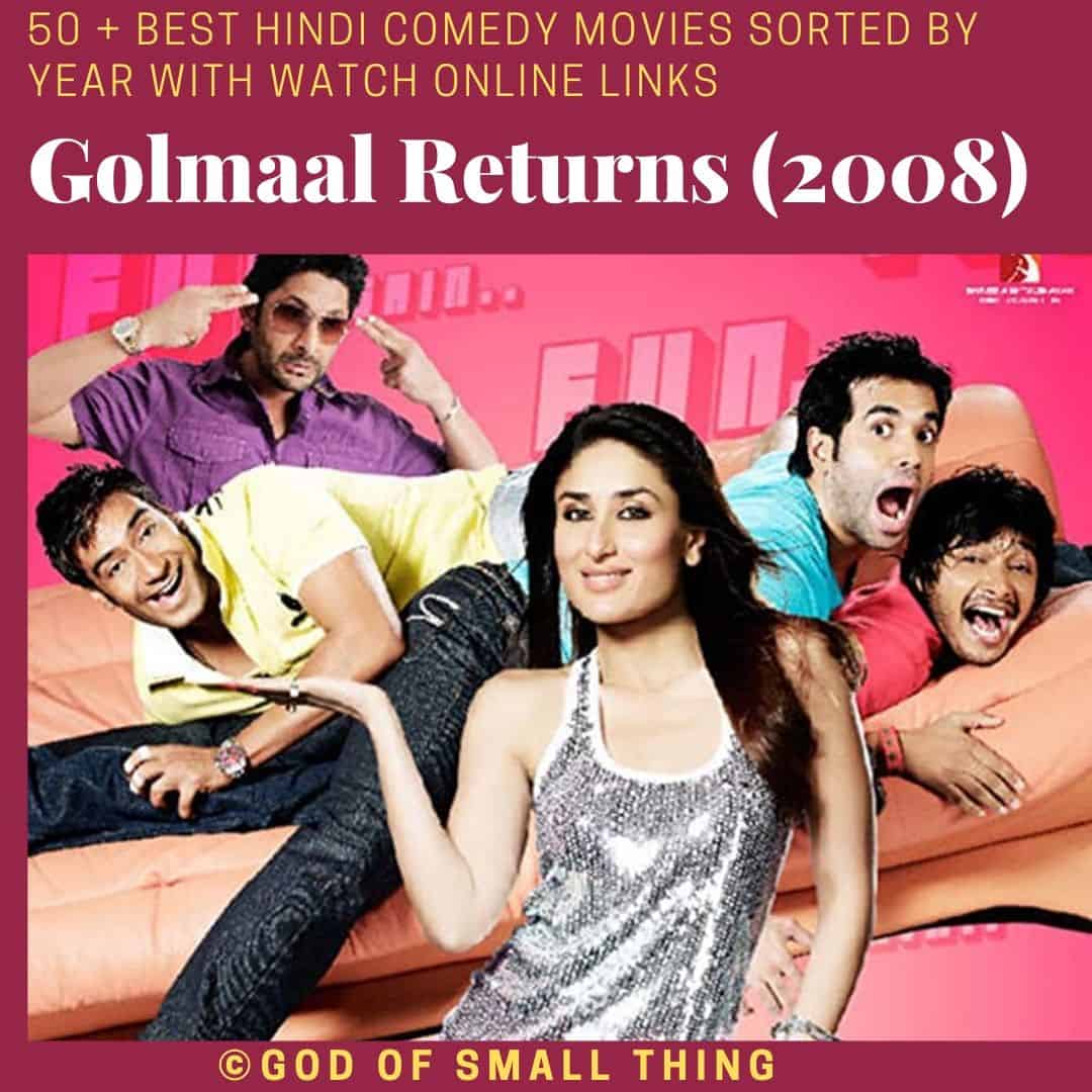 Hindi comedy movies Golmaal Returns