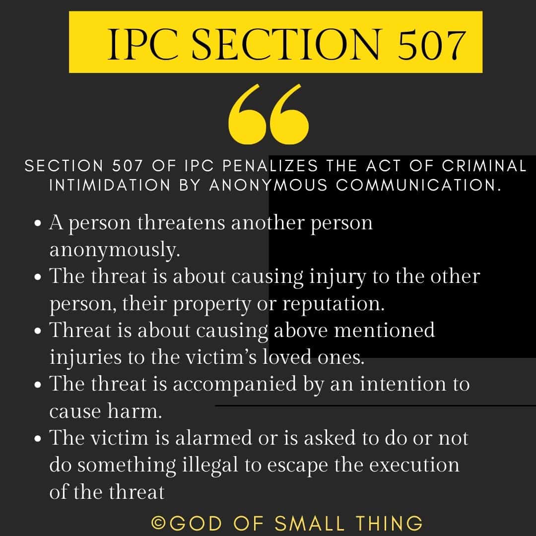IPC Section 507