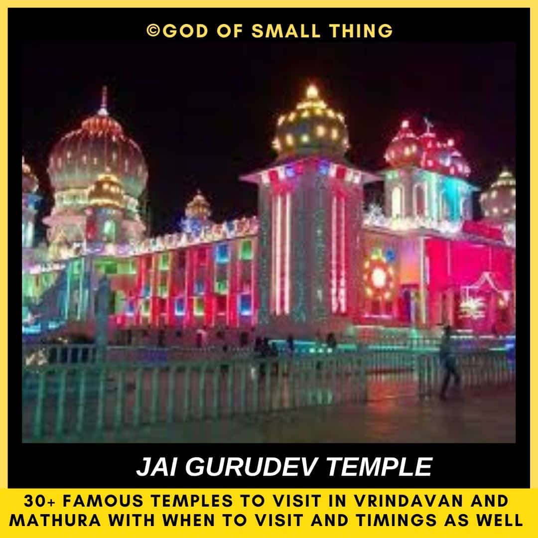 Temples in Mathura Jai Gurudev temple Mathura