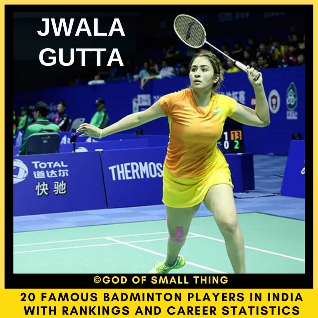 famous badminton players in India Jwala Gutta