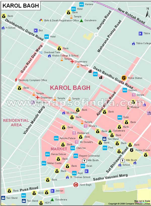 Karol Bagh Map