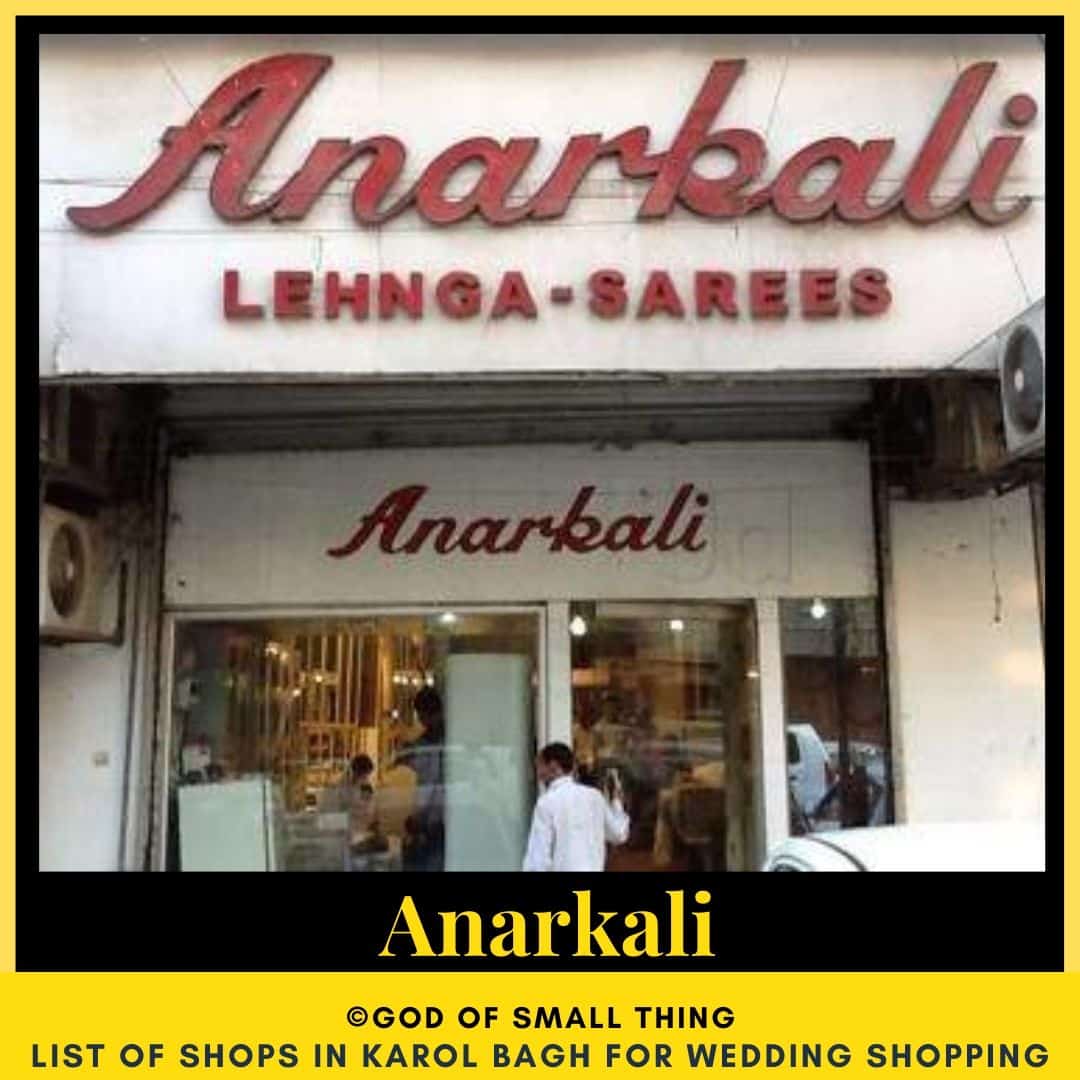 Karol Bagh wedding shopping Anarkali 