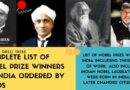 List of Nobel Prize Winners of India