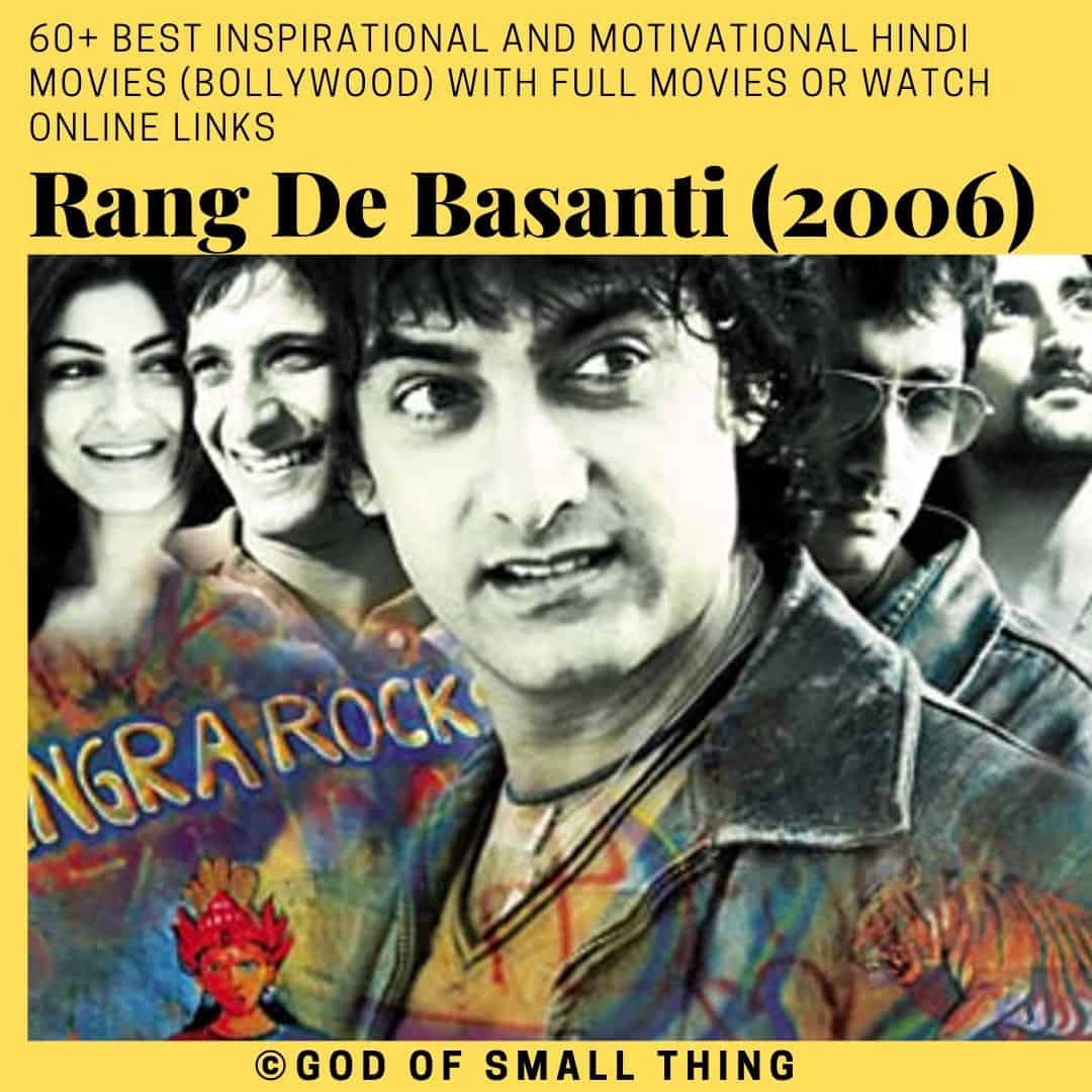 Motivational bollywood movies Rang De Basanti