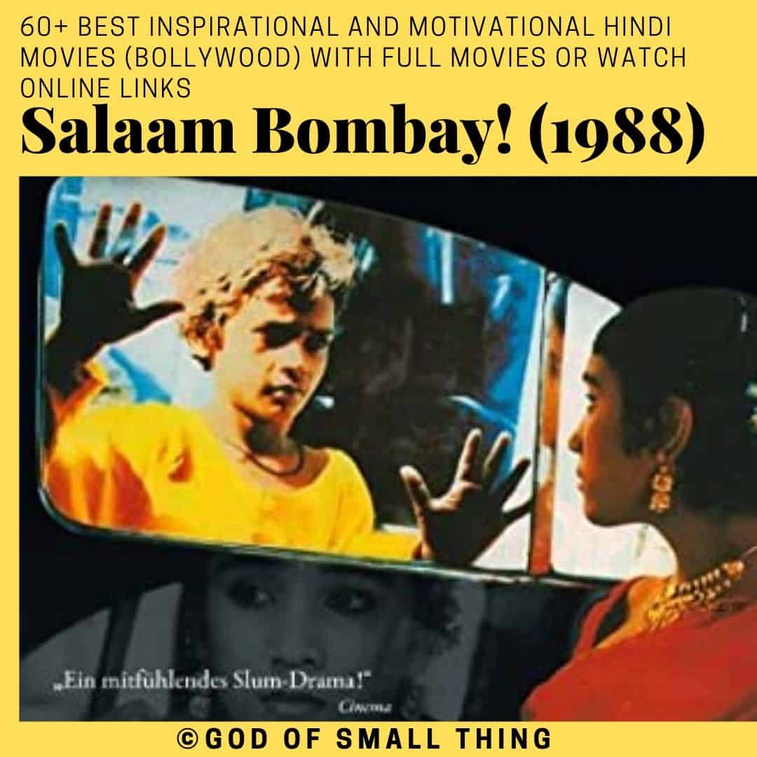 Motivational bollywood movies Salaam Bombay