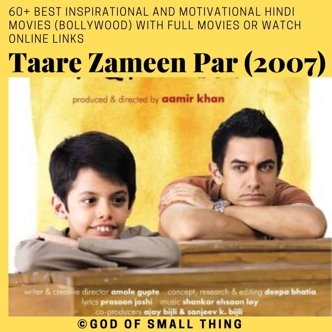 Motivational bollywood movies Taare Zameen Par