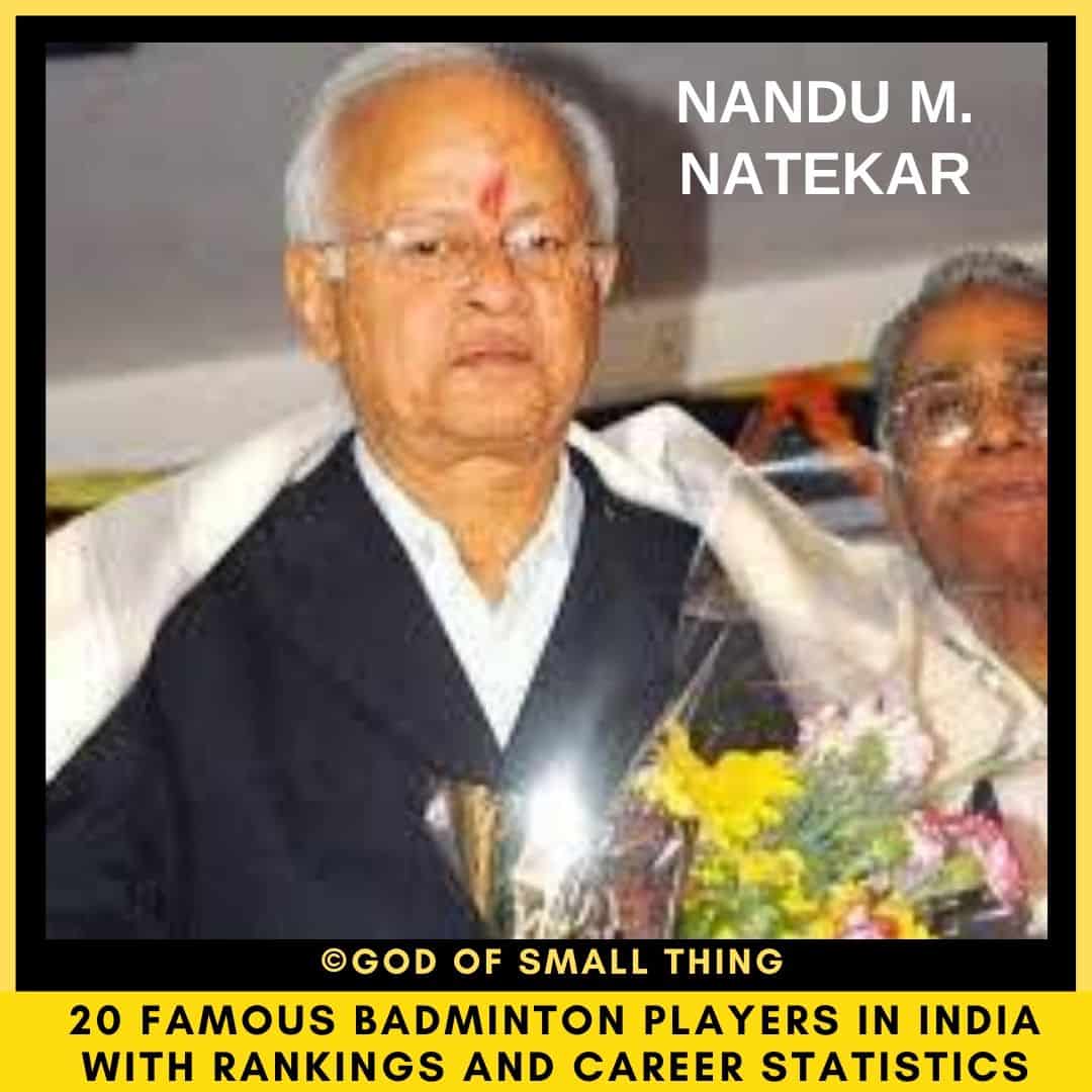 Best badminton players in India Nandu M. Natekar