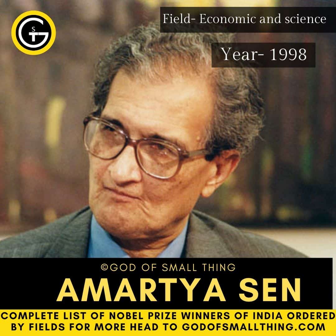 Nobel prize winners India Amartya Sen