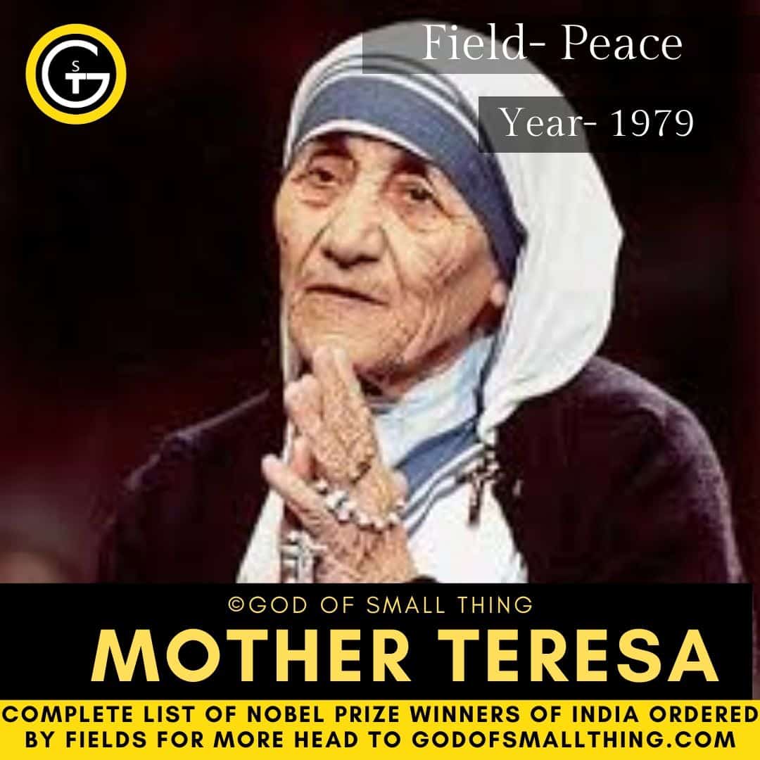 Nobel prize winners India Mother Teresa