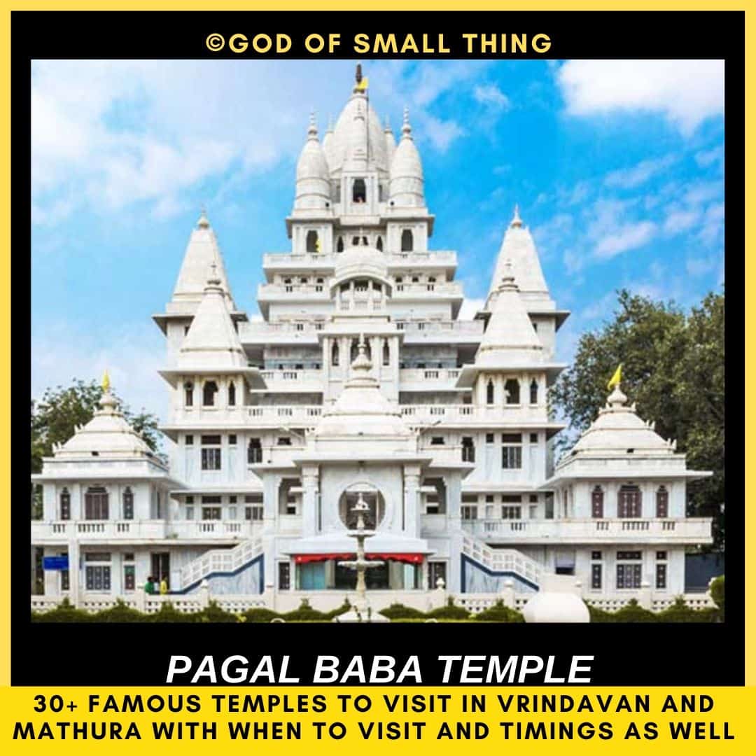 temples in vrindavan Pagal Baba temple