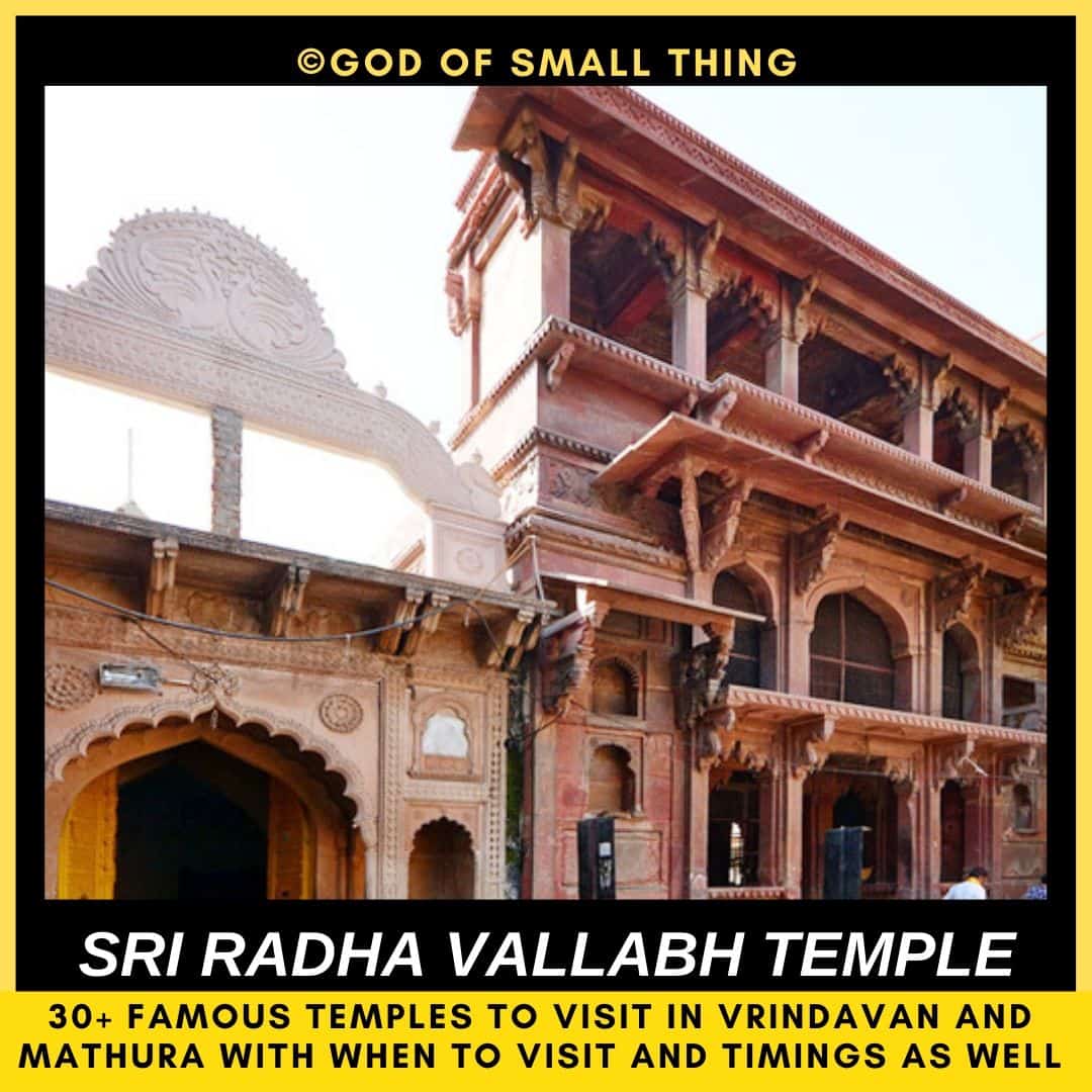 temples in vrindavan Sri Radha Vallabh temple Vrindavan