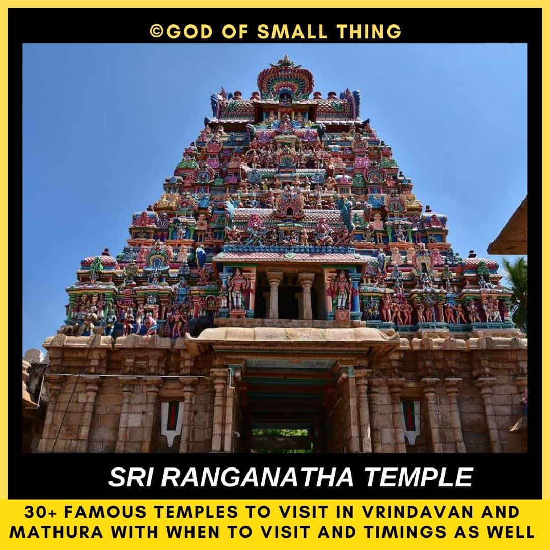 Temples in Mathura Sri Ranganatha temple Mathura