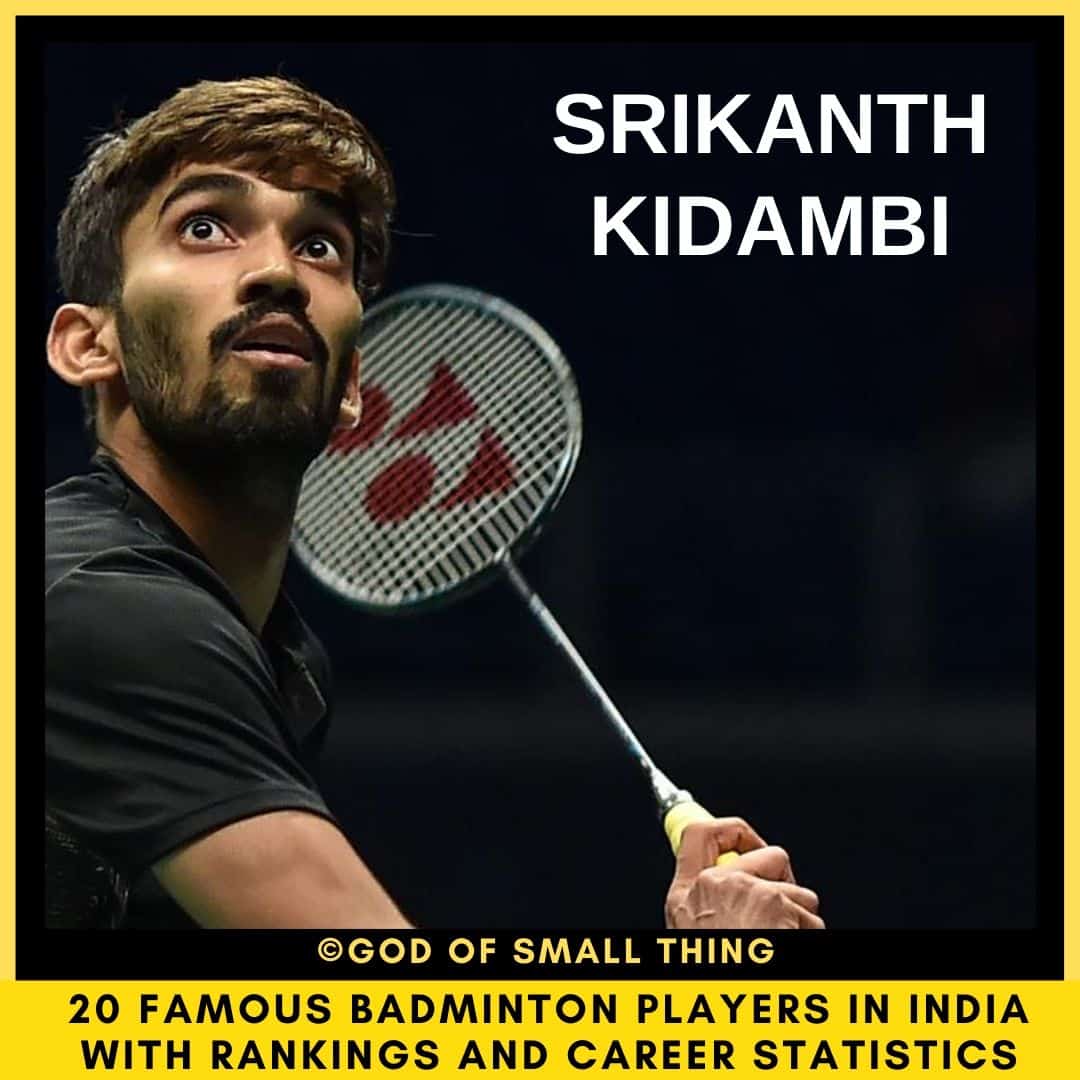 badminton players in India Srikanth Kidambi
