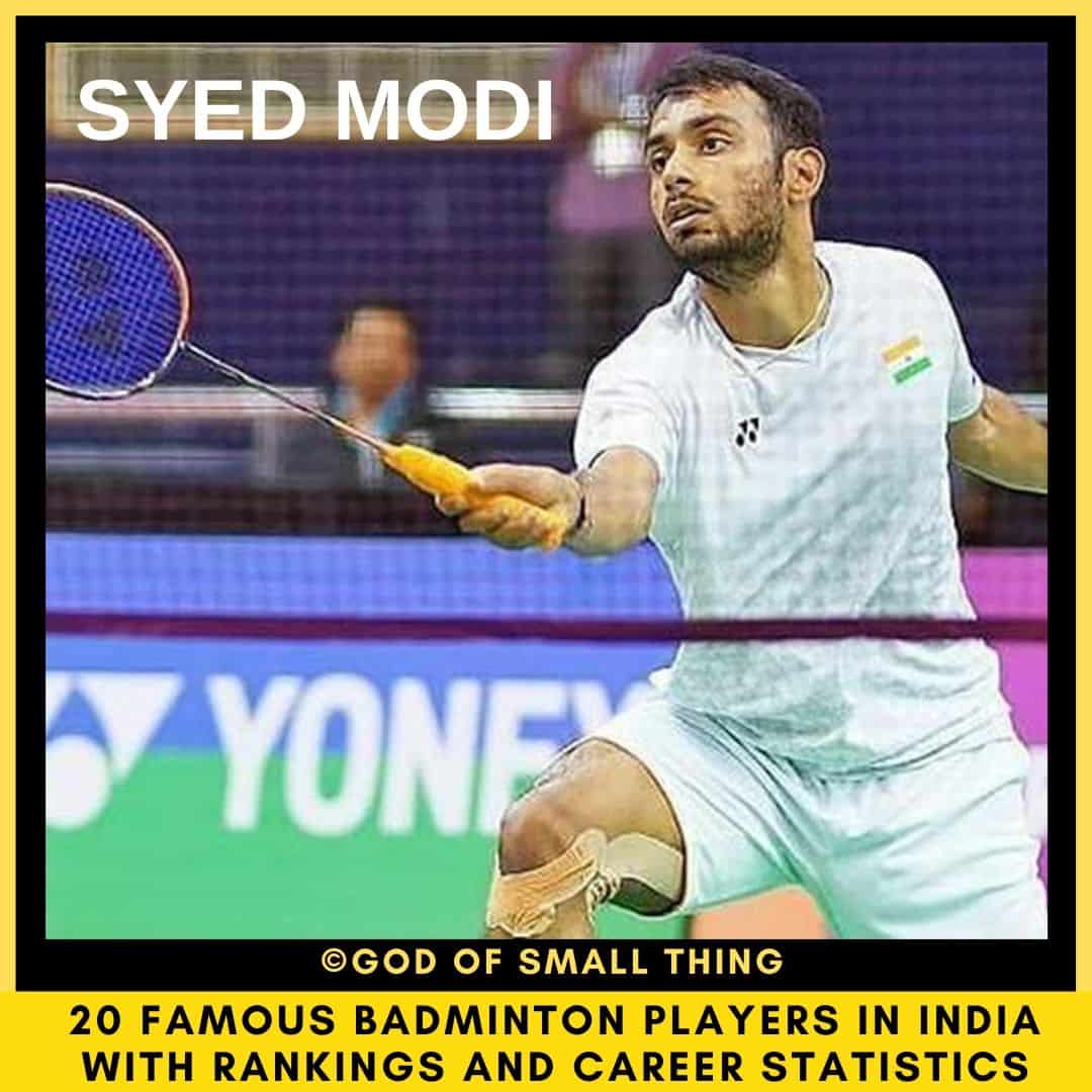 badminton players in India Syed Modi