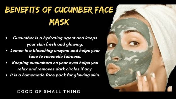 instant face glow pack: Cucumber face mask