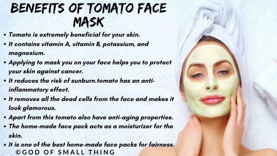home remedies for instant glow: Benefits of Tomato face mask