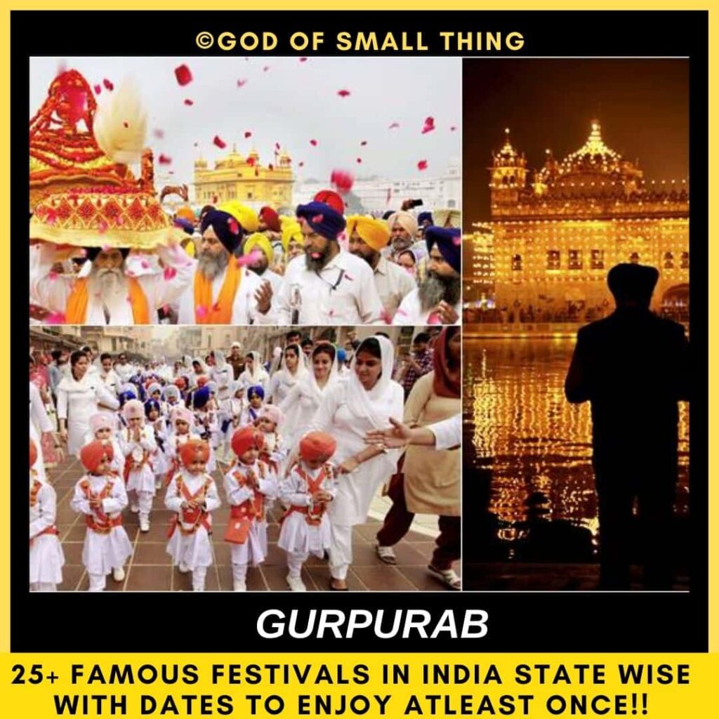 Popular festivals in India Gurpurab