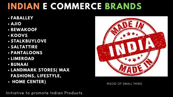 Indian E commerce brands