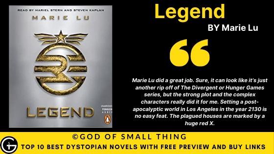 Best Dystopian Books: Legend book review