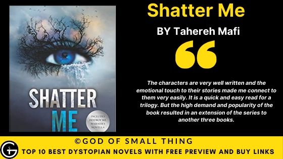 Best Dystopian Books: Shatter Me book review