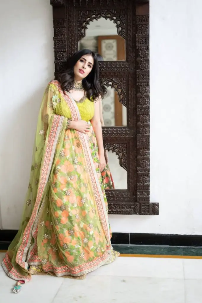 Retro Look Lehenga with Choli