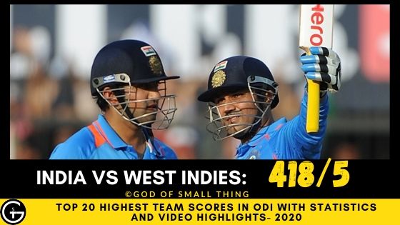 highest score in odi cricket