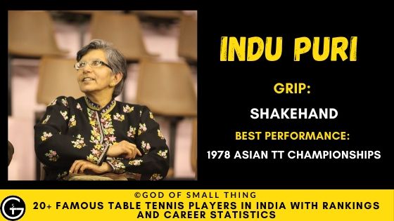 Indu Puri Table Tennis India