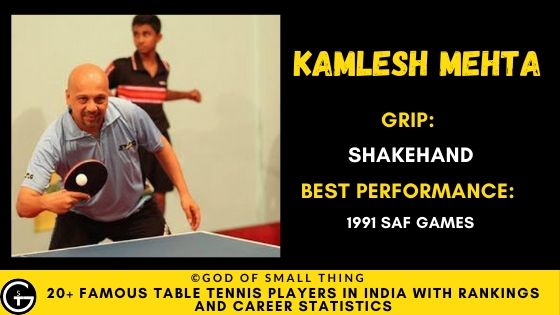 Kamlesh Mehta Table Tennis India