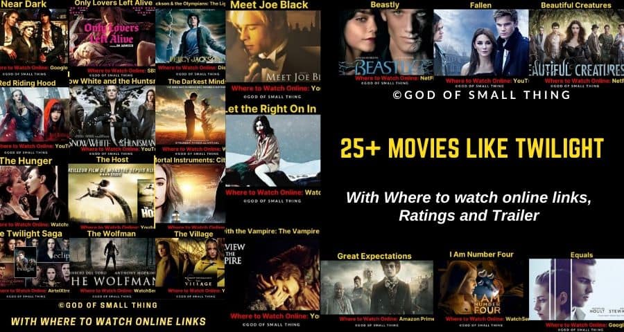 25+ Movies like Twilight with where to watch online links