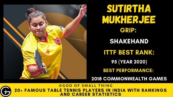 Sutirtha Mukherjee Table Tennis India