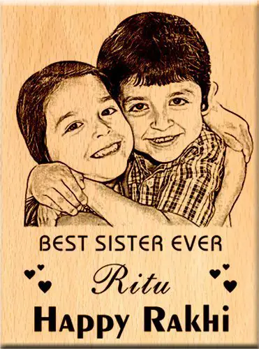 Engraved Photo Frame for Sister