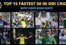 Fastest Fifties in ODI Cricket