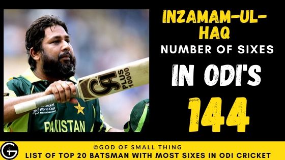 Inzamam-ul-Haq Sixes