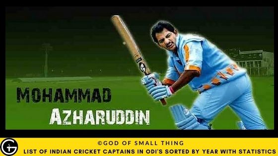Mohammad Azharuddin indian cricket captain