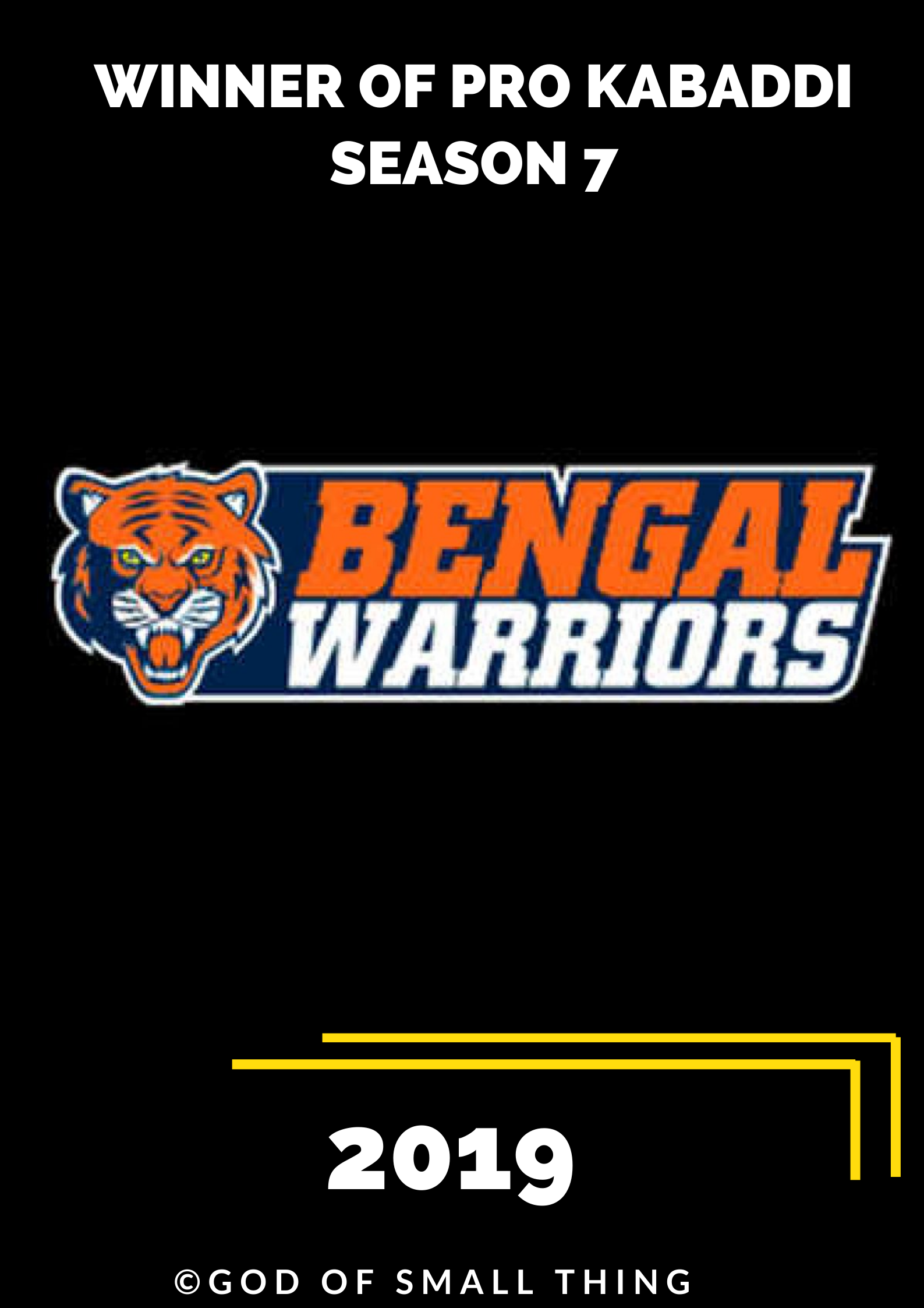 Pro Kabaddi Season 7 Winners Bengal Warriors
